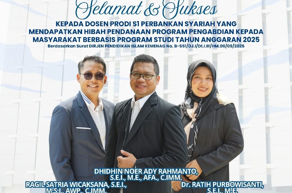 Fokus Upaya Intensifikasi Penguatan Tata Kelola Keuangan Masjid Berbasis Teknologi, 3 Dosen S1 Prodi Perbankan Syariah Universitas Alma Ata Raih Hibah Kemenag 2025