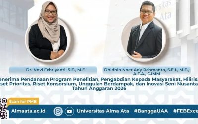 Ilhami Semangat Riset Berdampak Bagi Mahasiswa, Kaprodi dan Dosen S1 Perbankan Syariah UAA Lolos Hibah BIMA KEMDIKTISAINTEK RI 2026